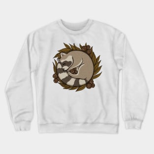 Vintage Sleeping Raccoon Crewneck Sweatshirt